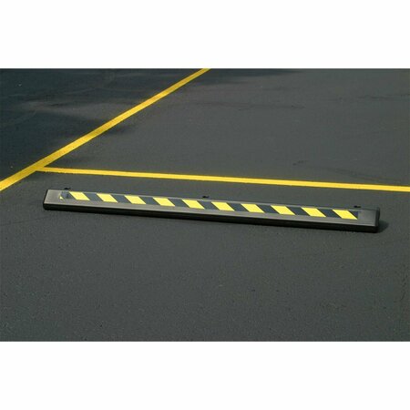 EAGLE PARKING STOPS, SPEED BUMP, POLY CURB RAMP, POLY DOCKPLATE, Parking Stop-Black Polyethylene 1790BLK